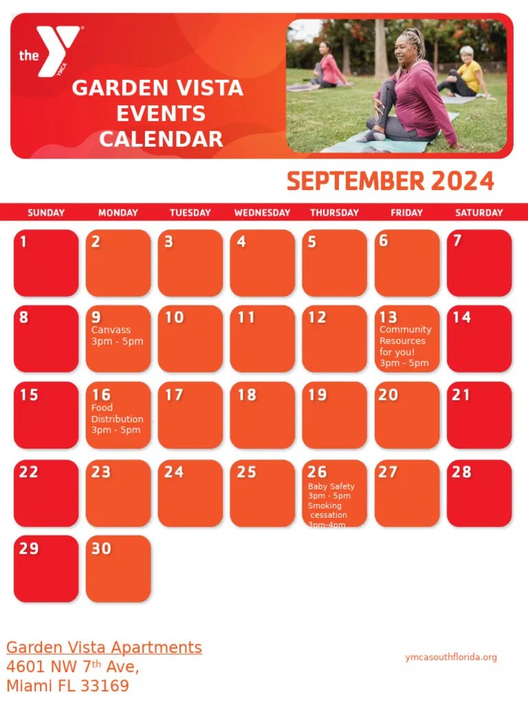 Garden Vista Events Calendar PDF