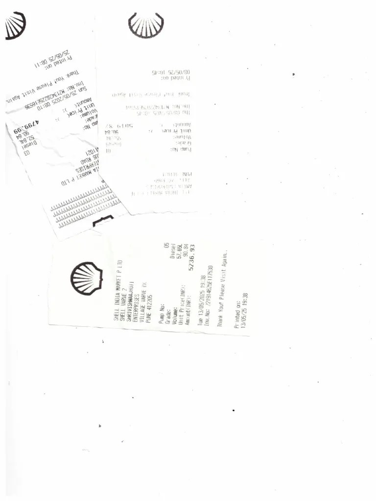 May Receipts Images PDF