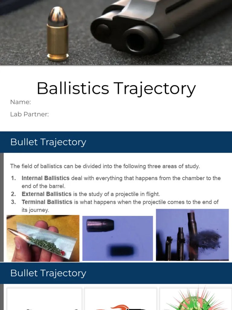 Understanding Bullet Trajectories PDF Ballistics Ammunition
