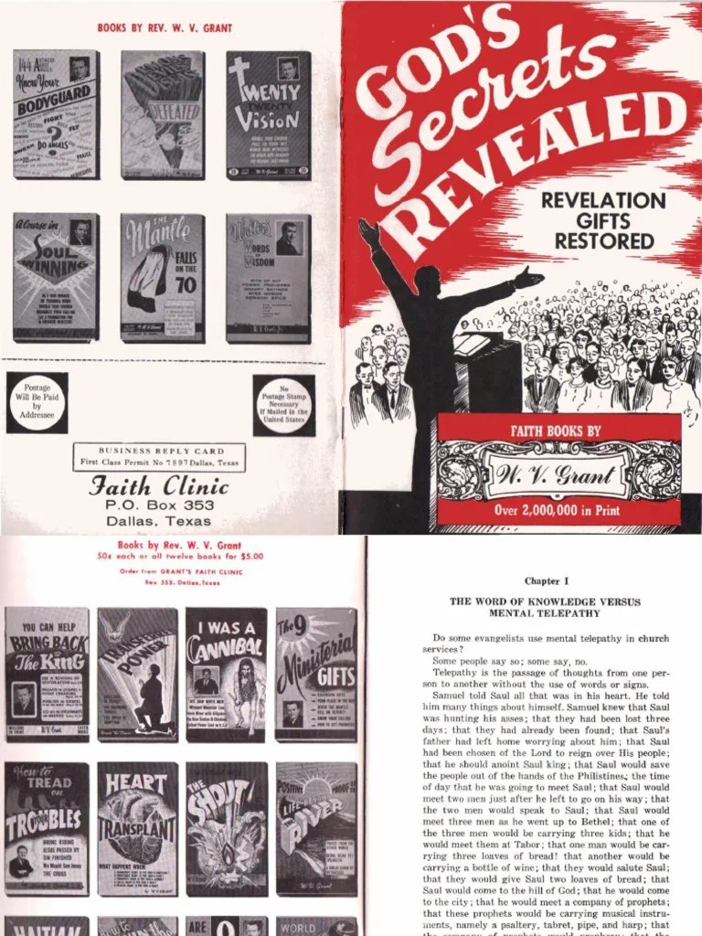 God's Secrets Revealed by W. v. Grant, Sr Elijah Magic (Paranormal