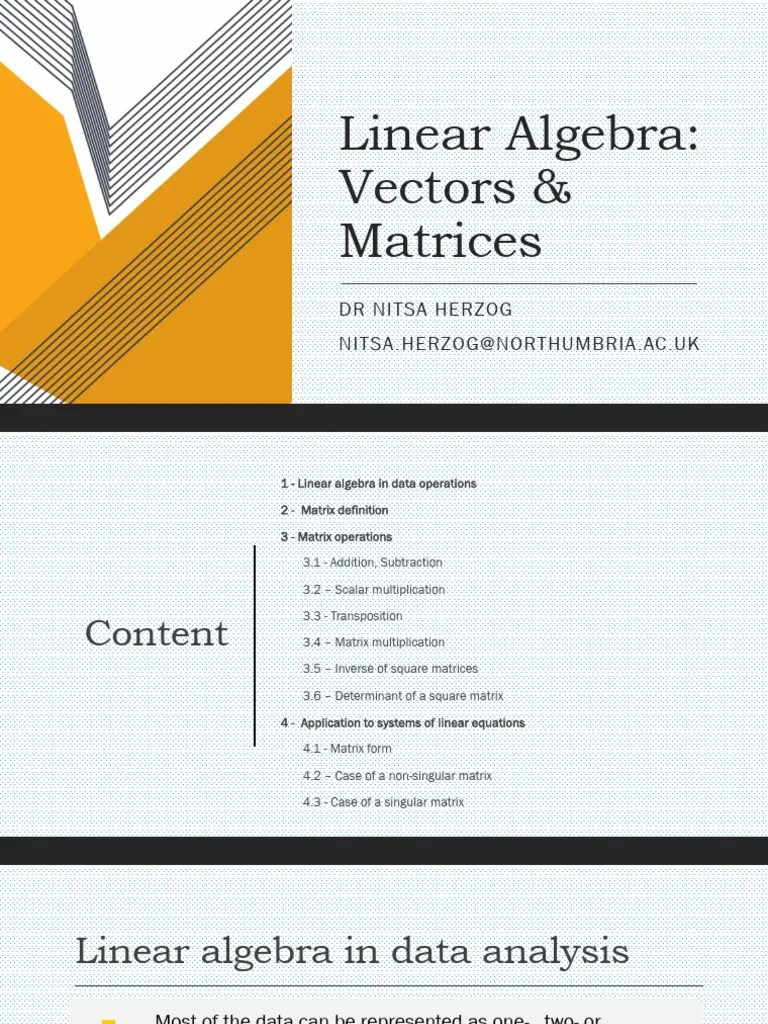 Linear Algebra Vectors And Matrices Guide Pdf