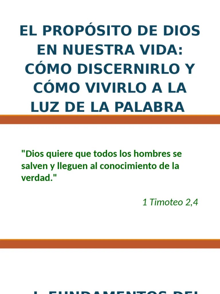 Como Descubrir Los Propósitos de Dios Enla Vida Del Cristiano | PDF