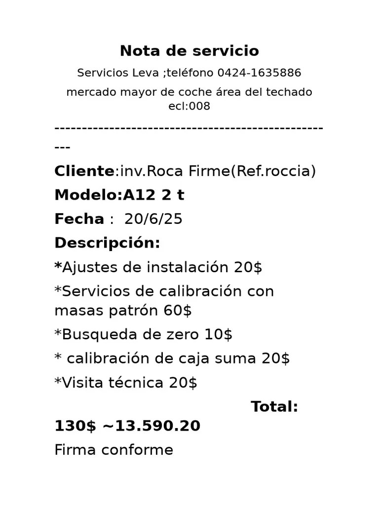 Servicios de Calibración y Ajustes PDF
