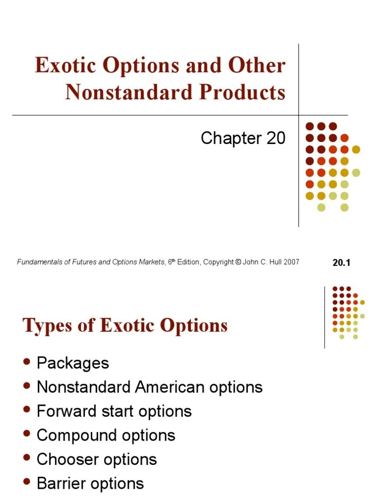 Exotic Options PDF Option (Finance) Swap (Finance)