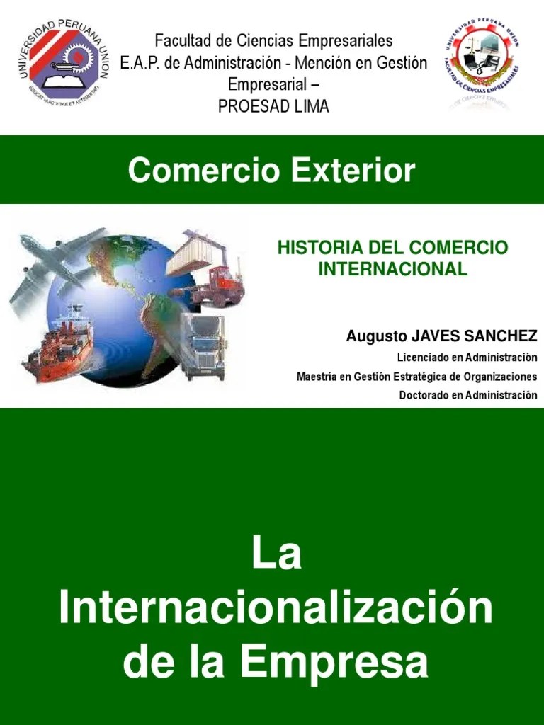 1. Historia Del Comercio Exterior