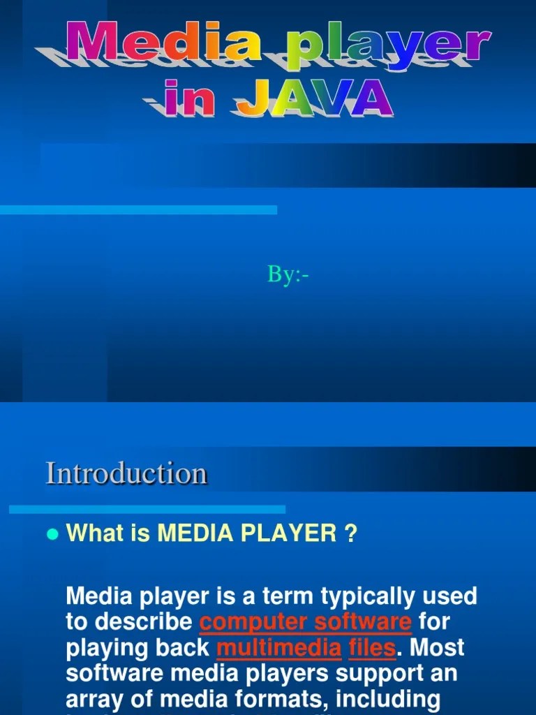Media Player Java Virtual Machine Java (Programming Language)