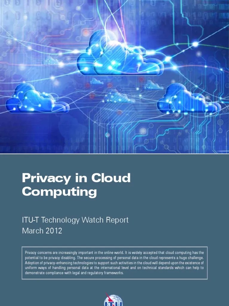 Privacy in Cloud Computing PDF Cloud Computing Privacy