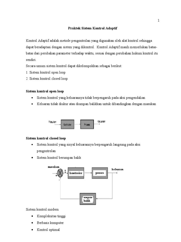 Kontrol Adaptif | PDF
