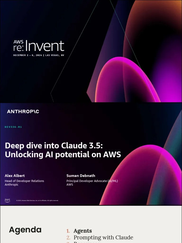 Deep Dive Into Claude 35 Unlocking AI Potential On AWS PDF