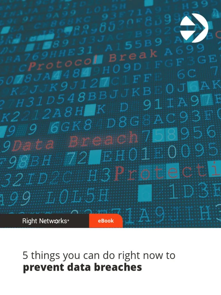 22 0901 Rn Eb 5 Things You Can Do Right Now To Prevent Data Breaches