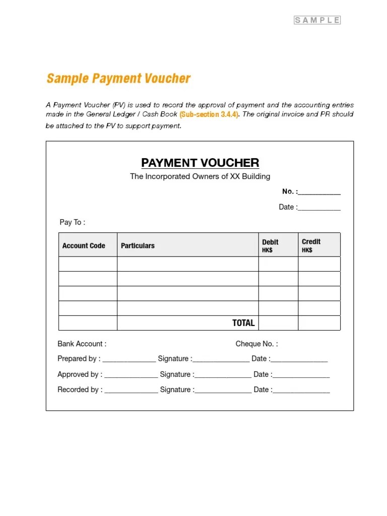 Payment Voucher