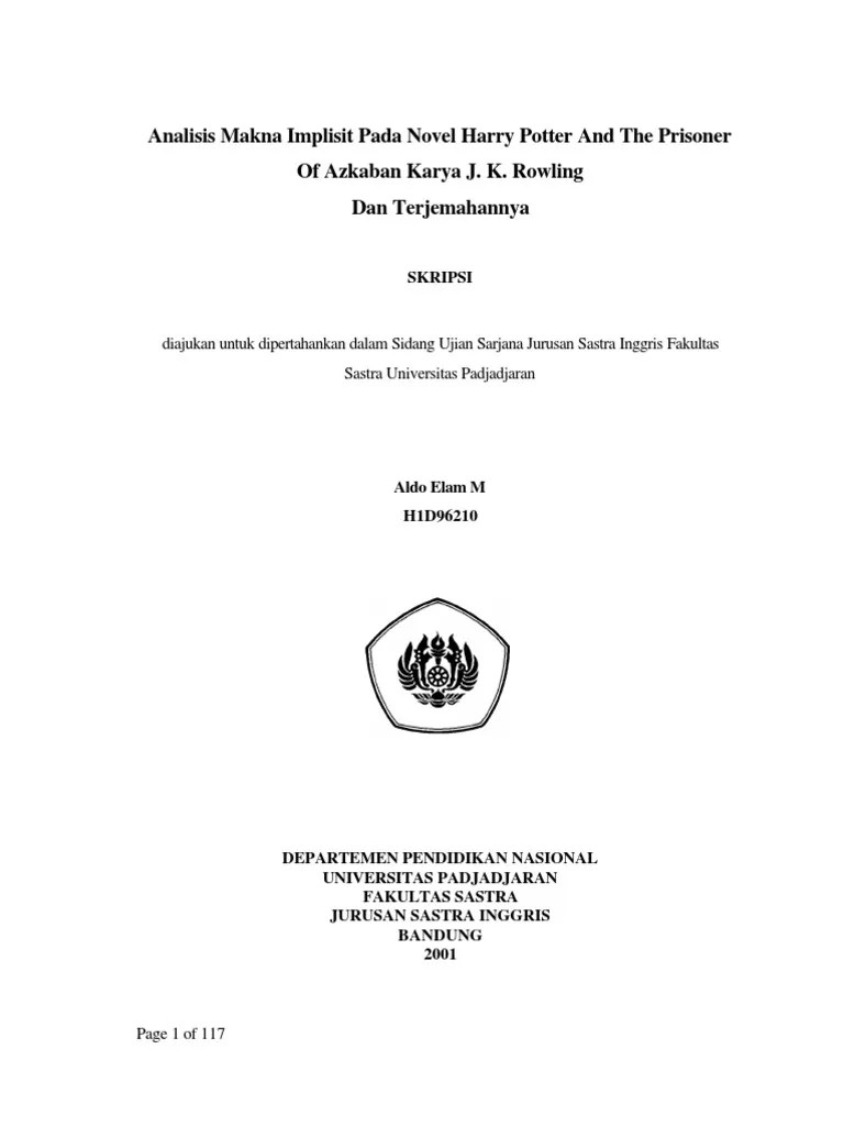 Skripsi Bahasa Inggris | Pdf
