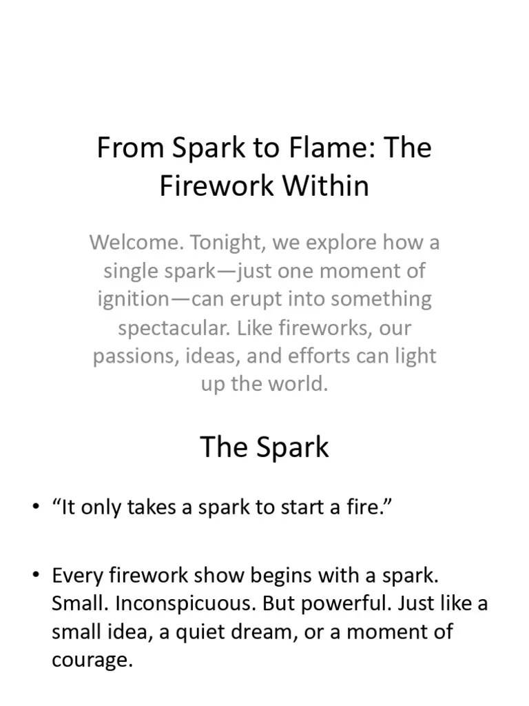 Ignite Your Passion From Spark to Success PDF
