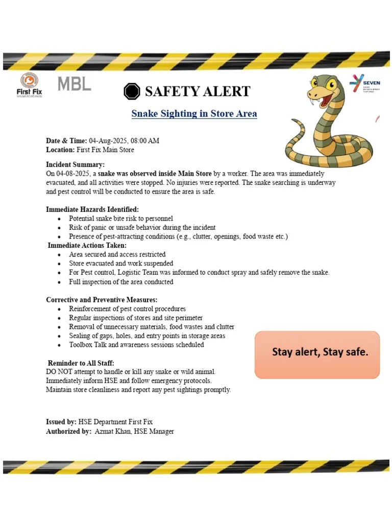 Safety Alert PDF