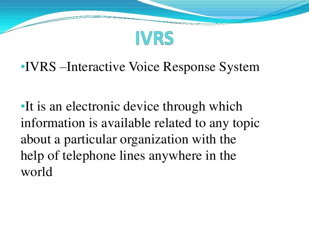 IVRS Interactive Voice Response Microcontroller