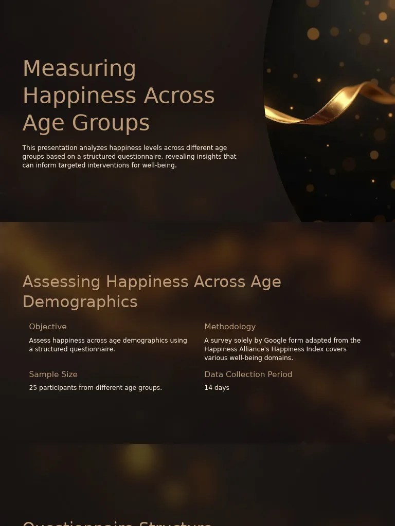 Happiness Insights by Age Group PDF Happiness Well Being