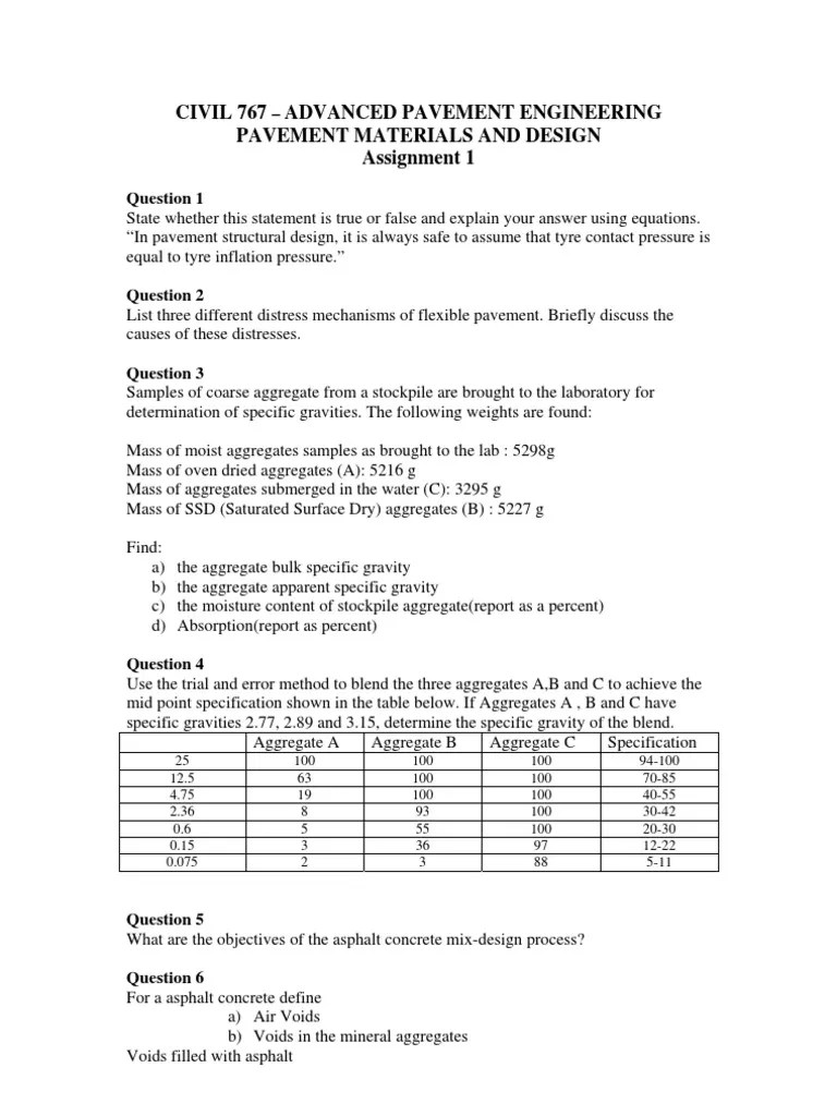 A 1 Asphalt Density
