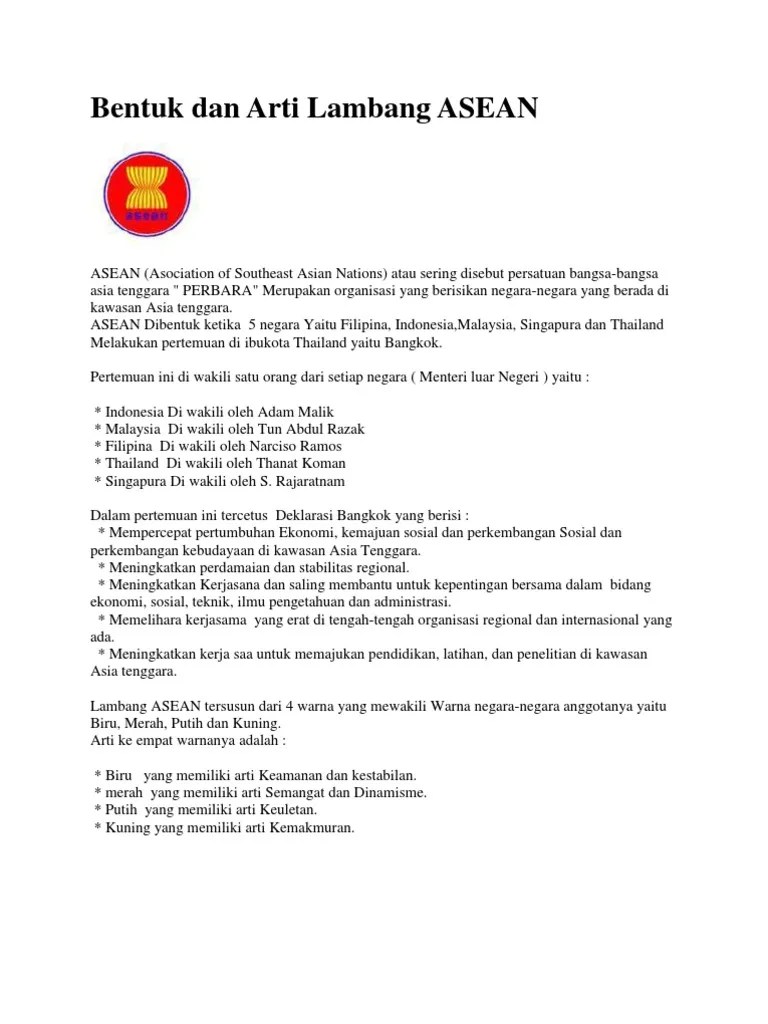 Arti Dari Bentuk Bentuk Simbol Pada Logo Asean Berbagi Bentuk Penting