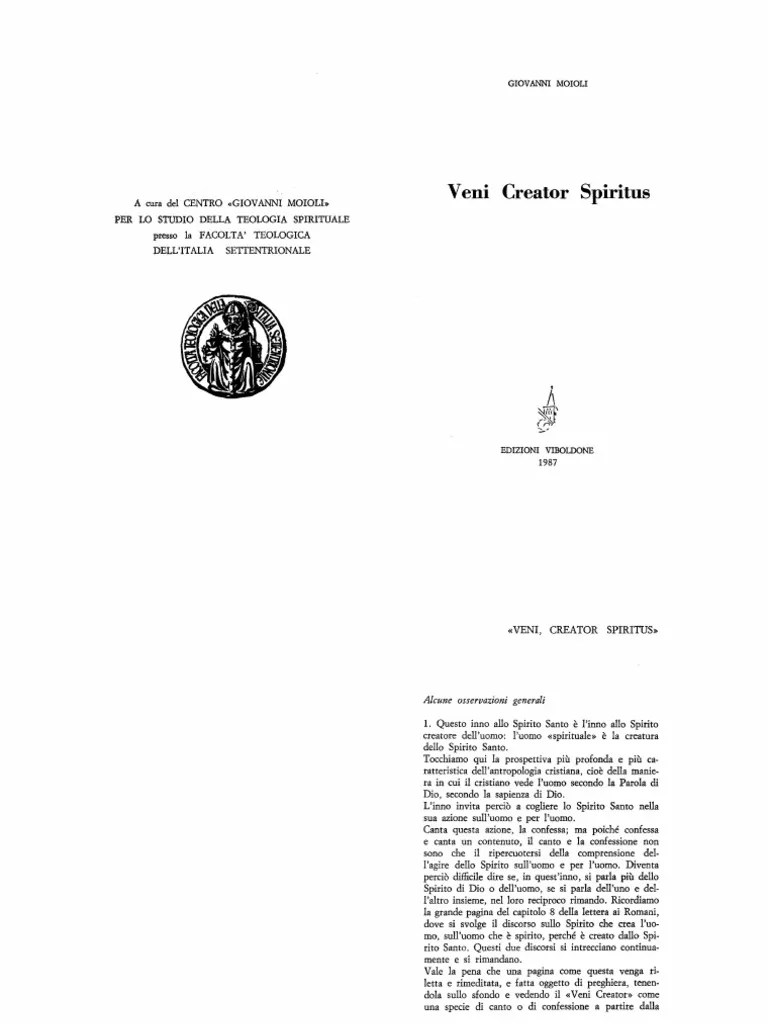Veni Creator Spiritus Moioli OCR