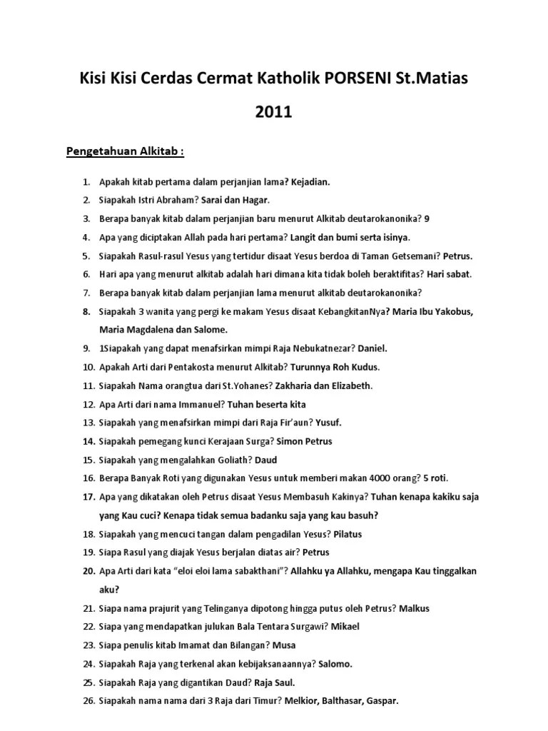 Cerdas Cermat Baru | PDF