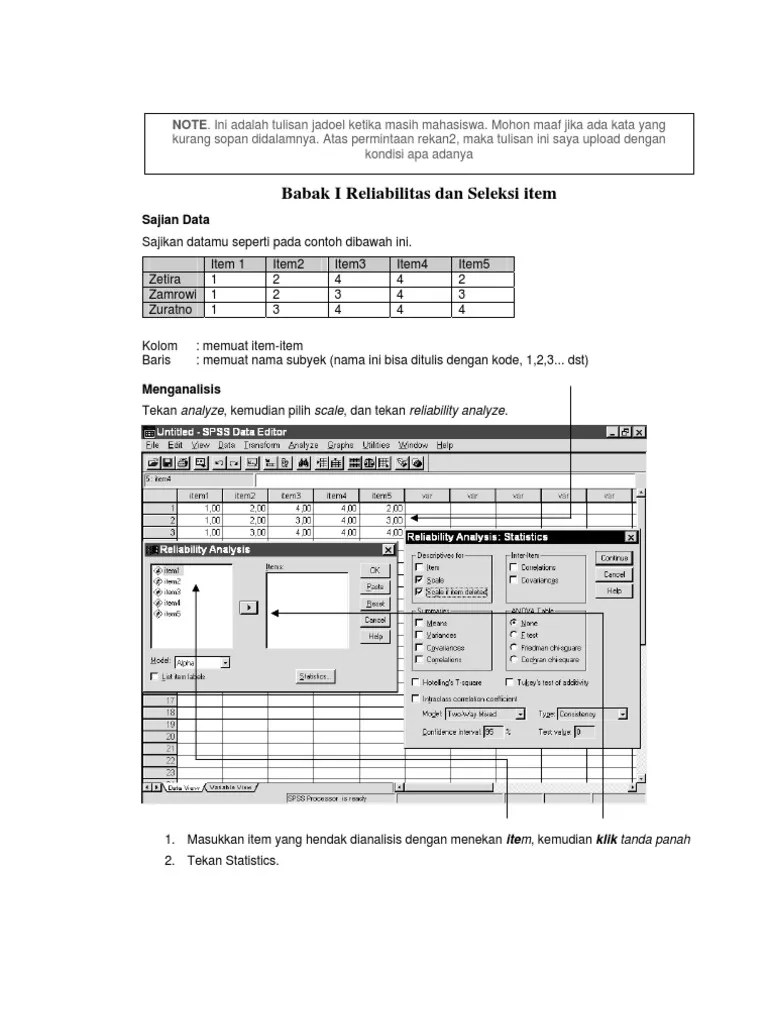 Membaca Angka Pada SPSS