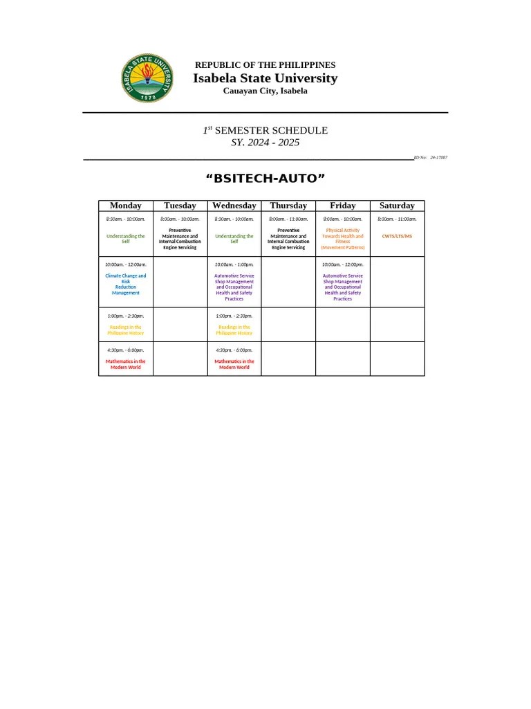 ISU Academic Calendar 202526 Schedule PDF