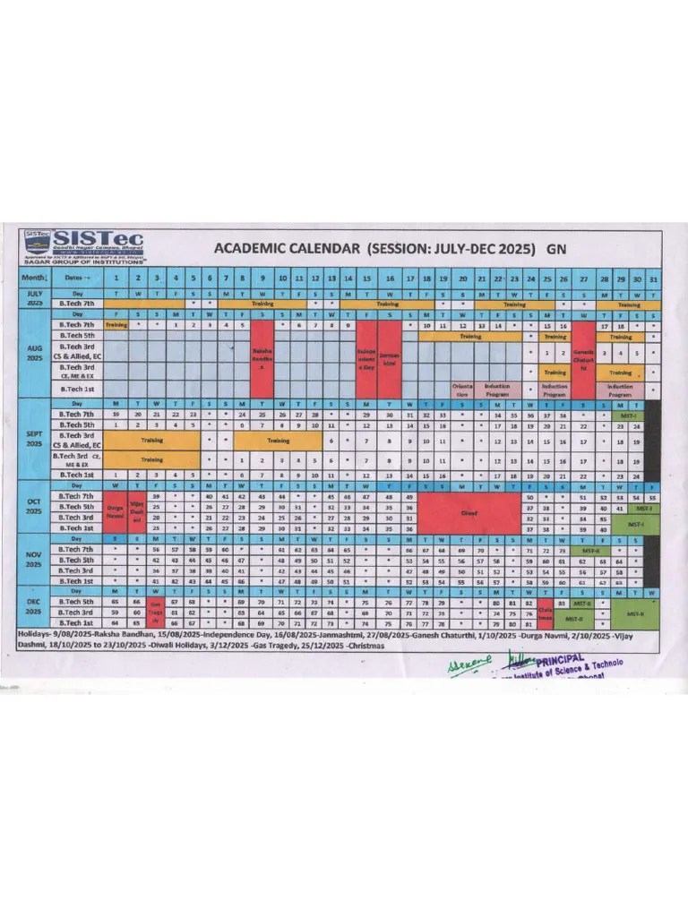 Academic Calender PDF