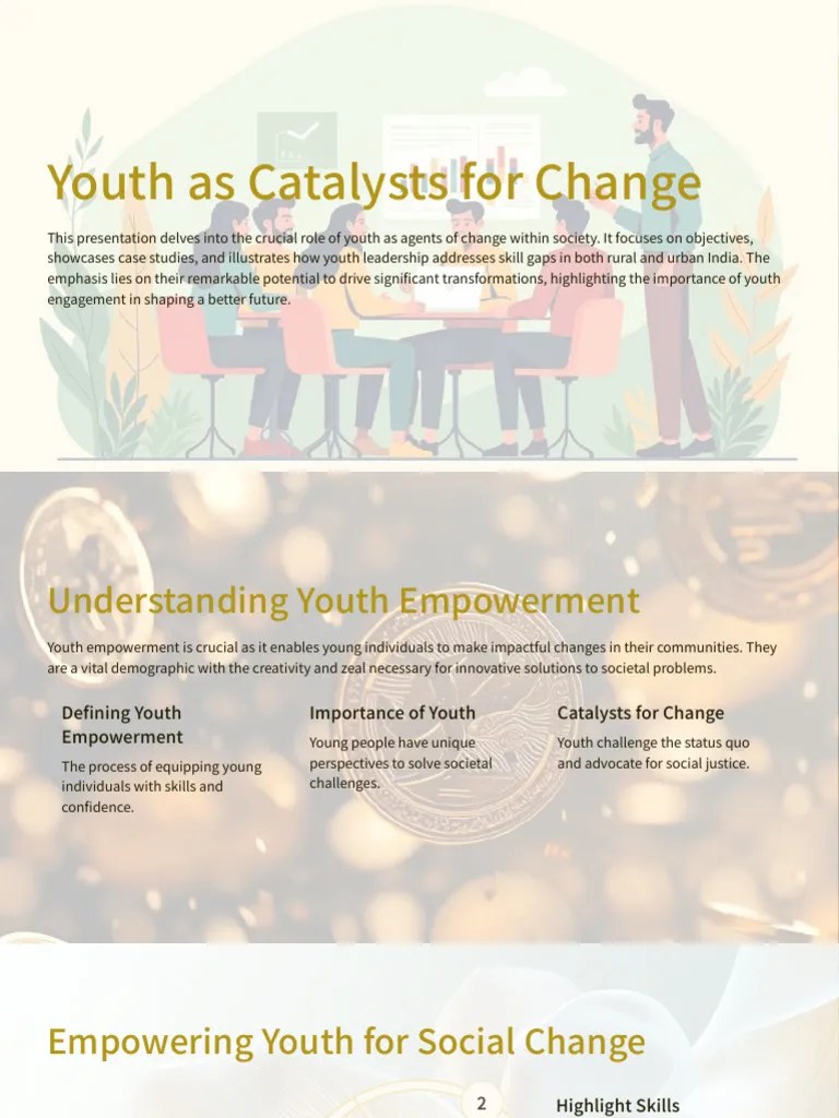 Youth As Catalysts For Change PDF Empowerment Leadership