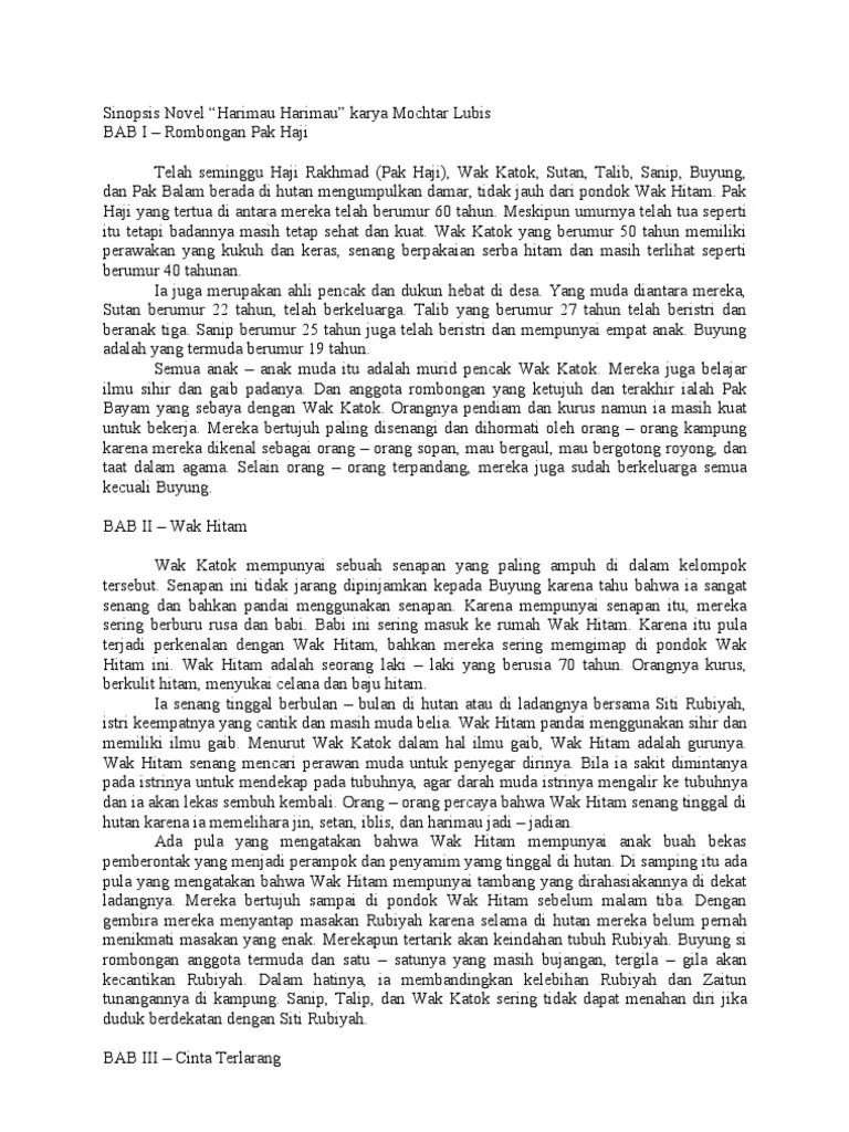 Sinopsis Novel | PDF