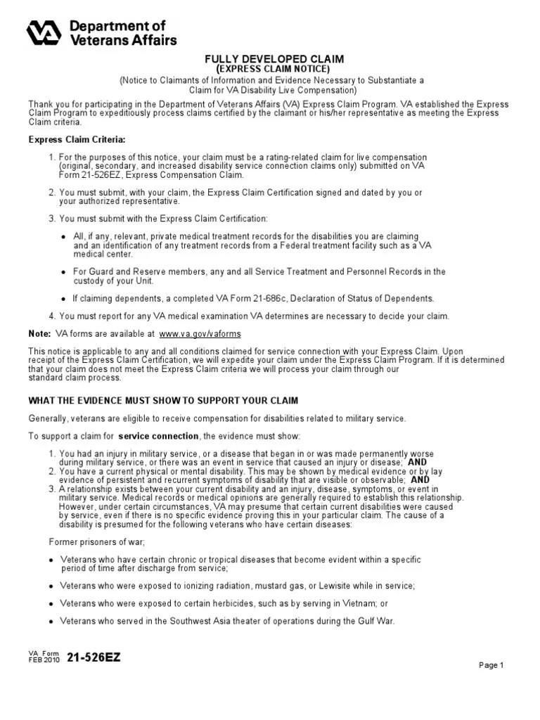 va_form_21526ez Veterans Health Administration Social Security