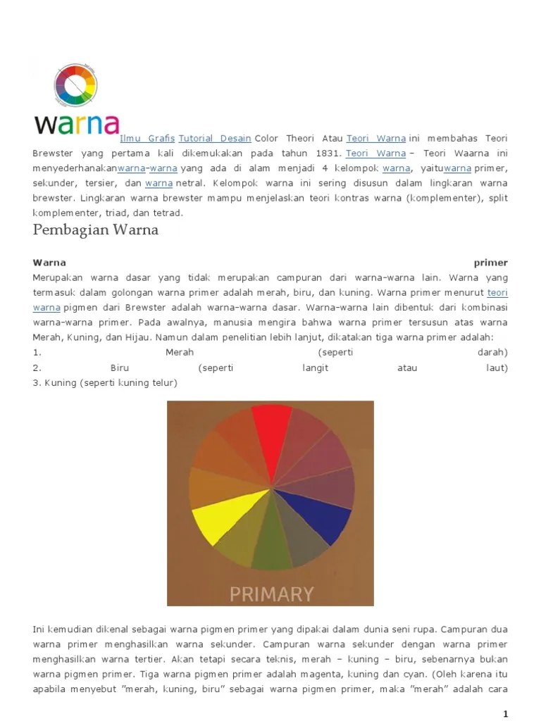 Teori Warna | PDF