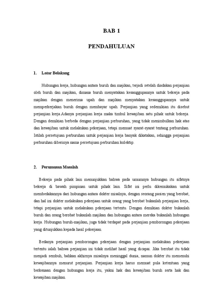 Makalah Pemutusan Hubungan Kerja