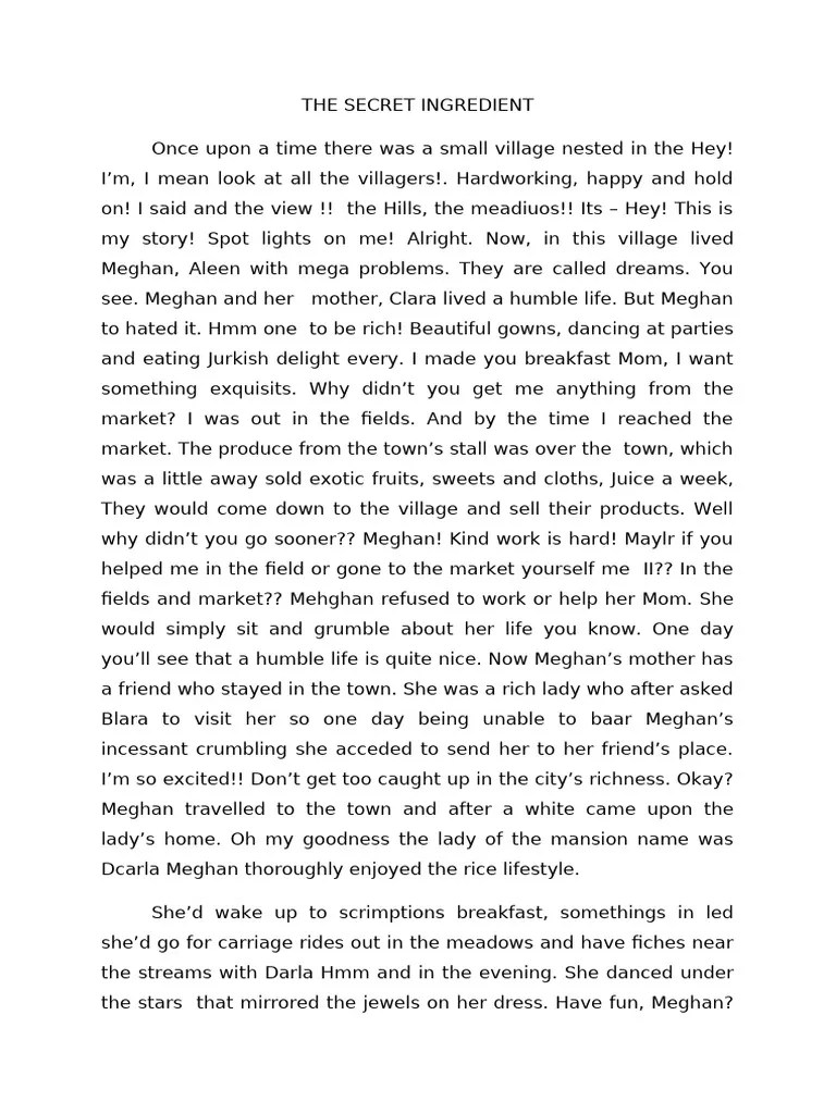 The Secret Ingredient PDF