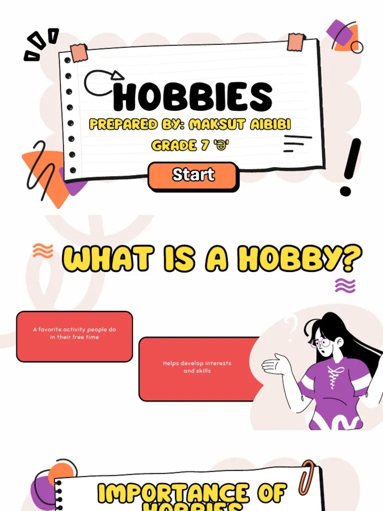 Understanding Hobbies and Their Benefits PDF