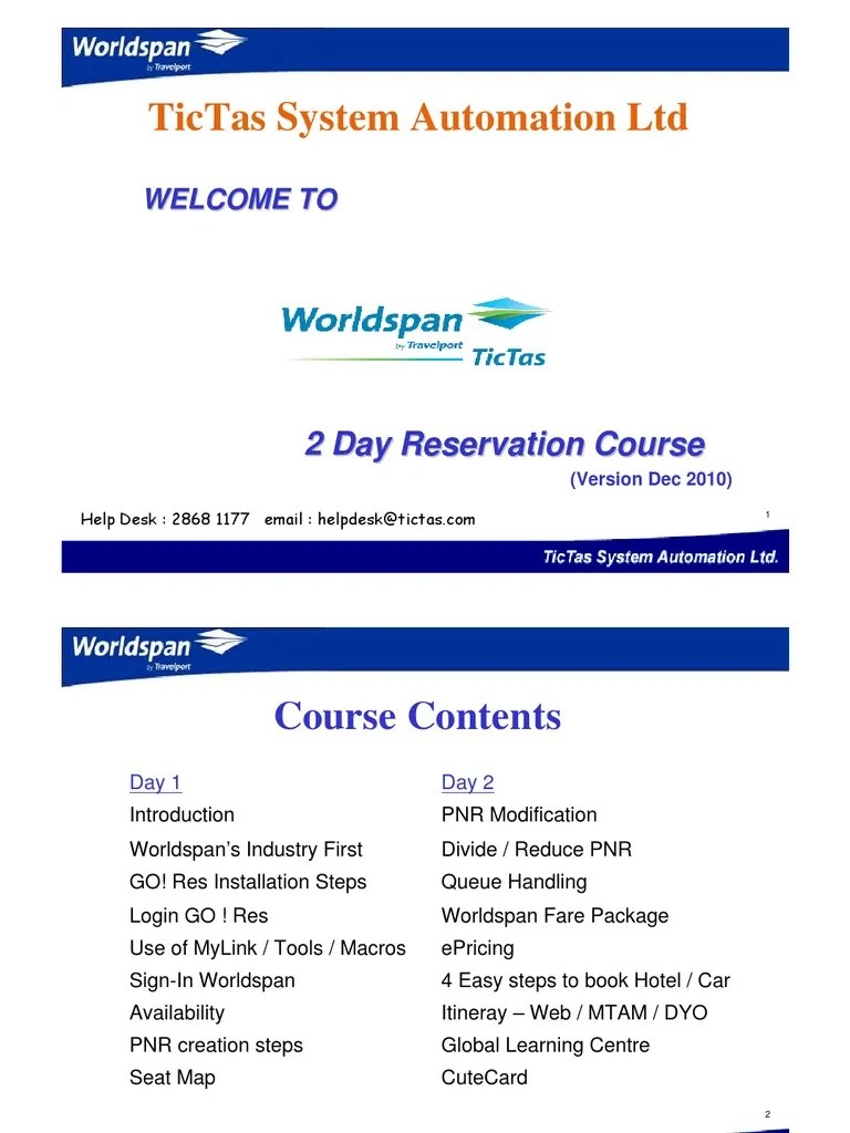 Booking Guide Worldspan Airlines Password DEC10