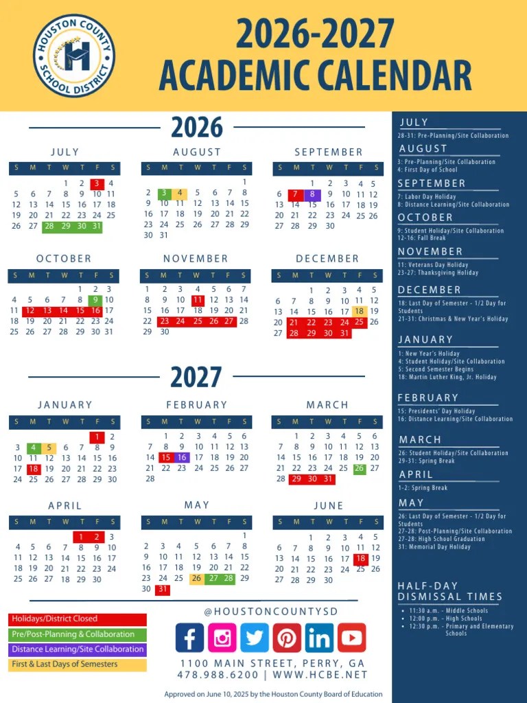 20262027 Academic Calendar Overview PDF Academic Term Public Holiday