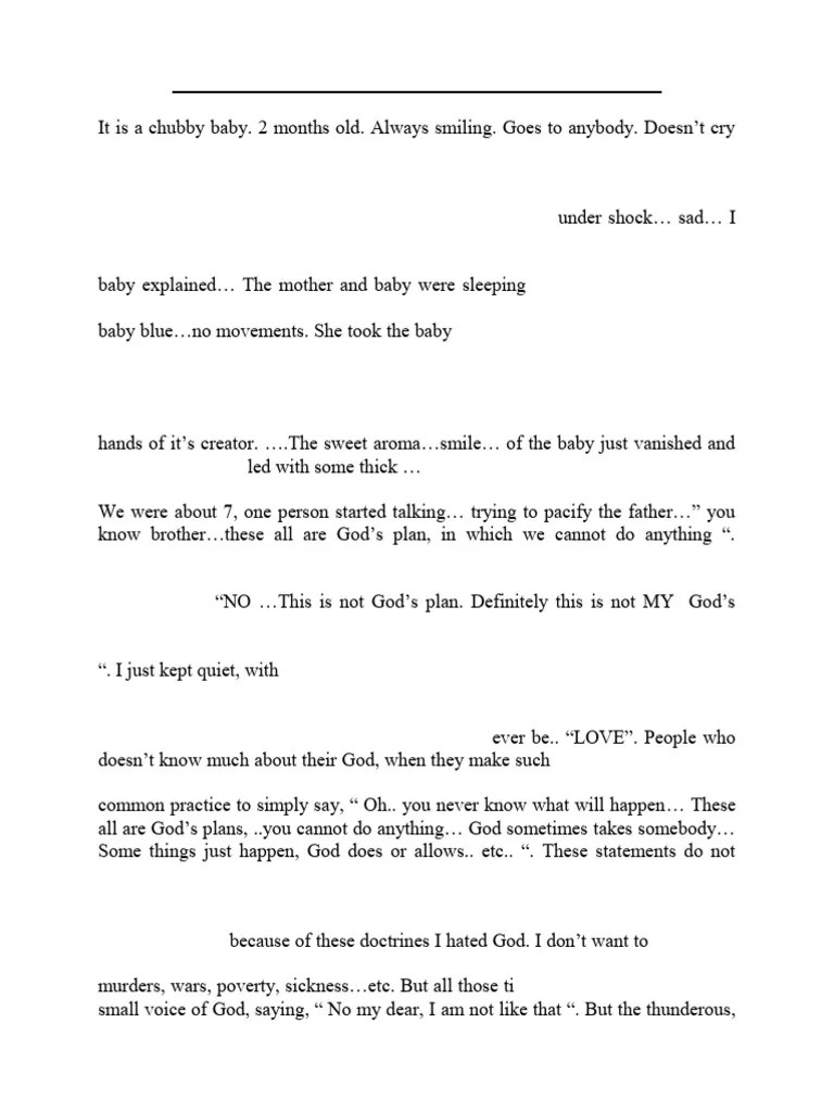 Who Is Responsible For All These Tragedies PDF PDF Jesus Sin