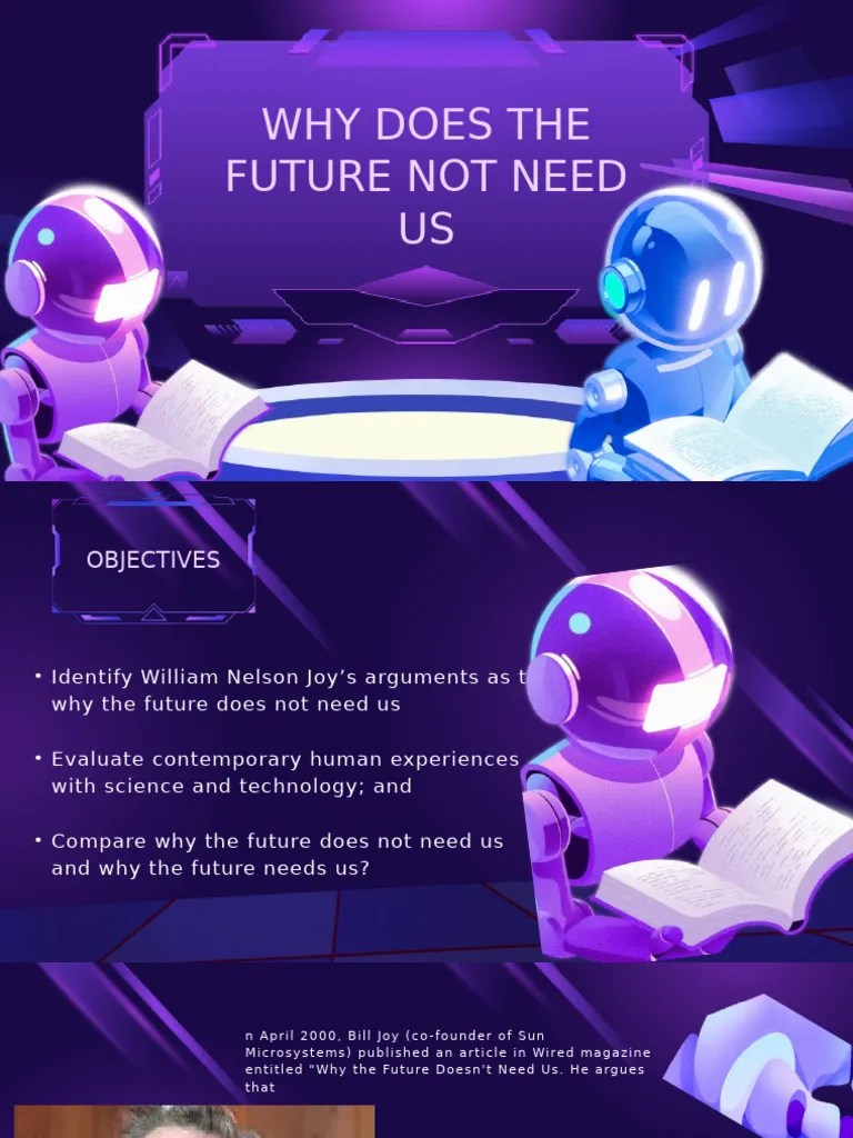 Whydoesthefuturenotneedus By Bill Joy Pdf Creativity
