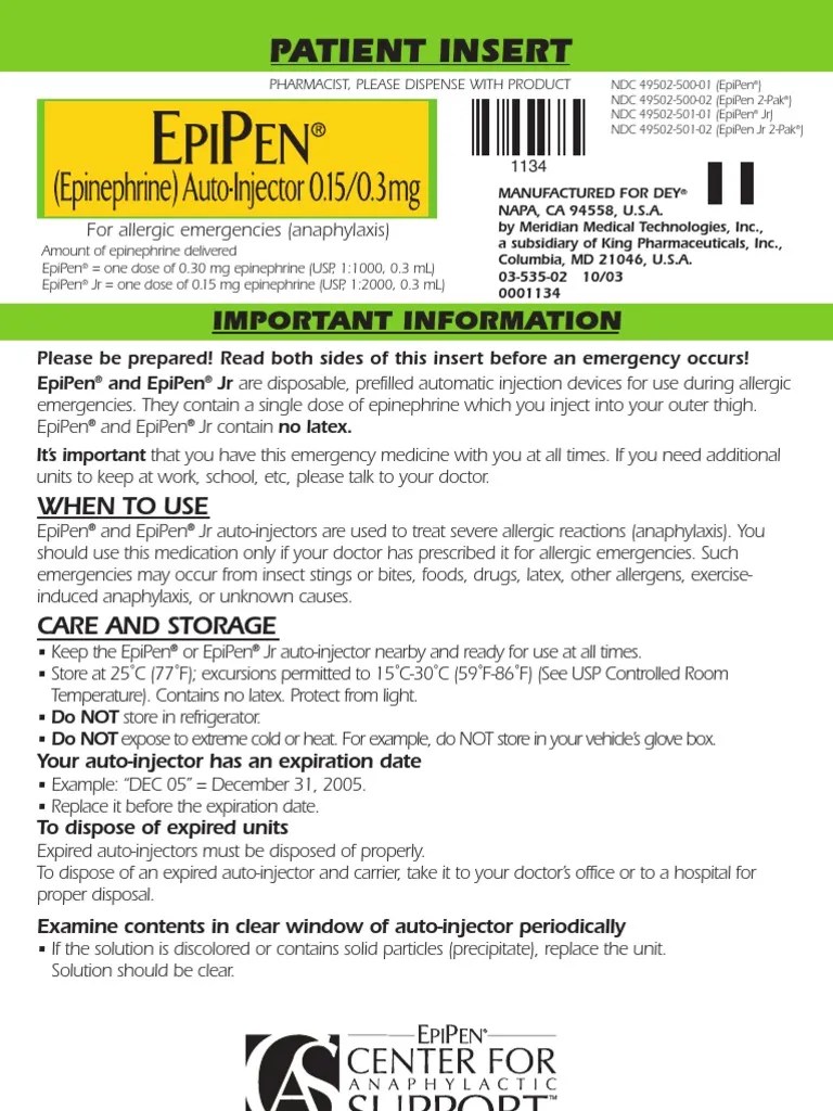 Step-by-Step Instructions to Use an EpiPen – Cleveland Clinic