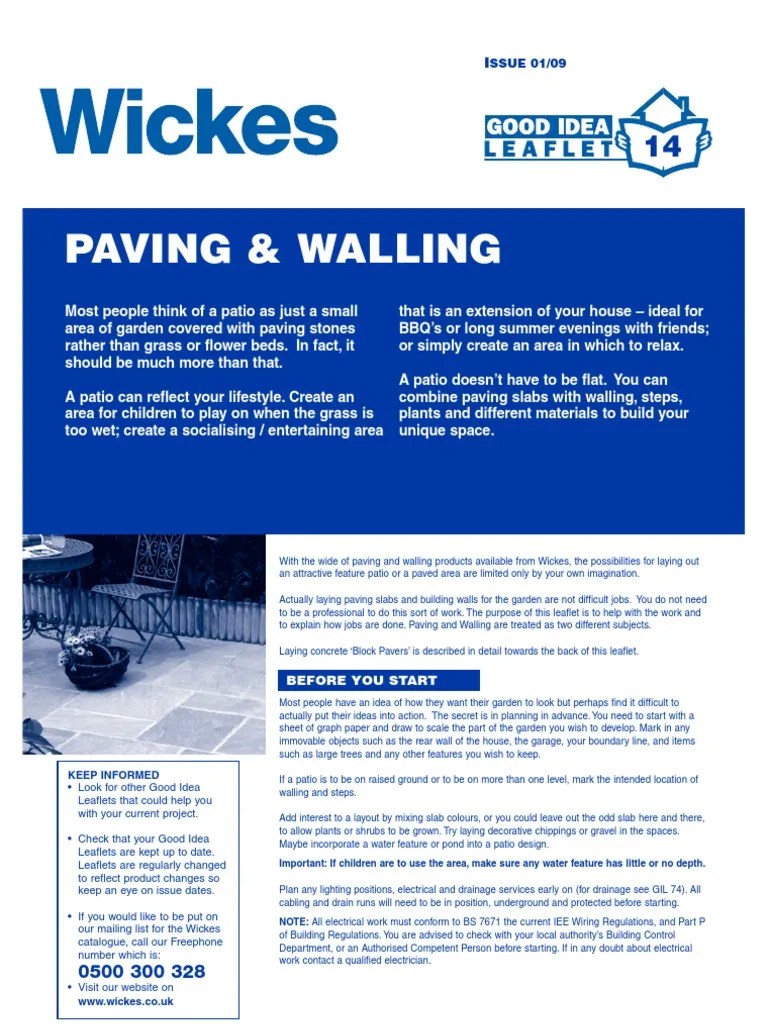 500 X 500 Paving Slabs Wickes