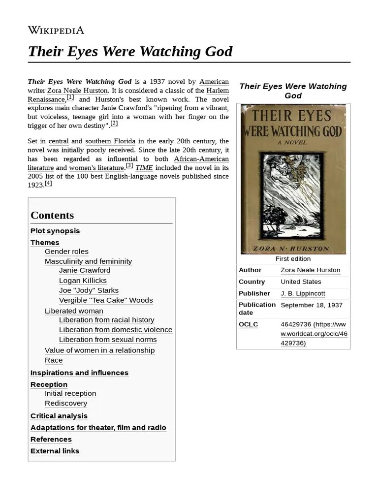 Their Eyes Were Watching God Overview | PDF