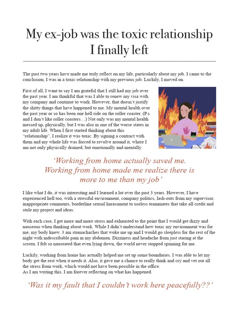 My ExJob Was The Toxic Relationship I Finally Left PDF