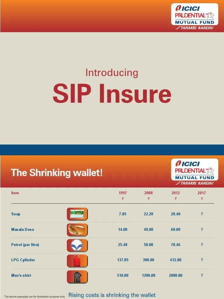 SIP Insure Presentation PDF Life Insurance Insurance