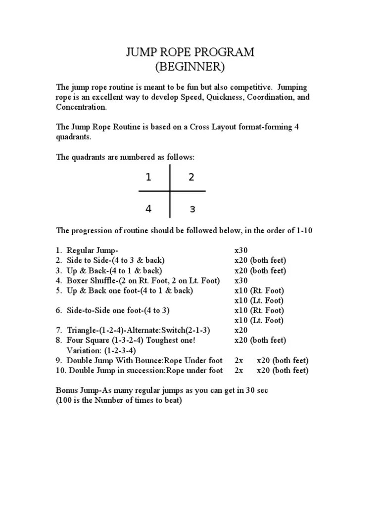 Jump Rope Program