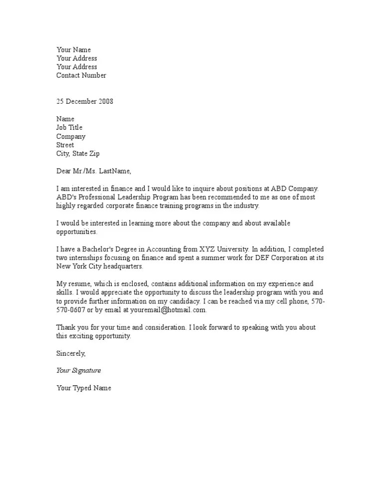 Letter of Interest Business