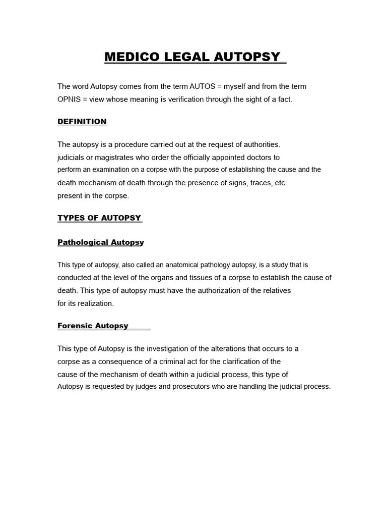 Understanding MedicoLegal Autopsies PDF Autopsy Pathology