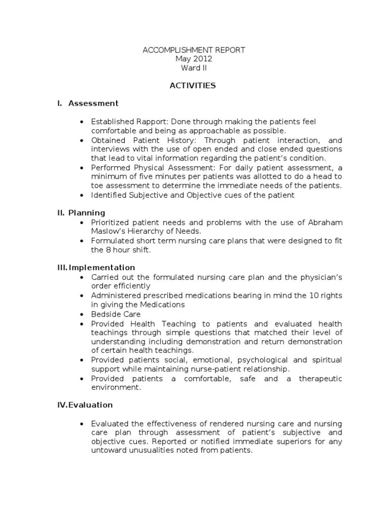 Monthly Journal. Nursing Patient Free 30day Trial Scribd