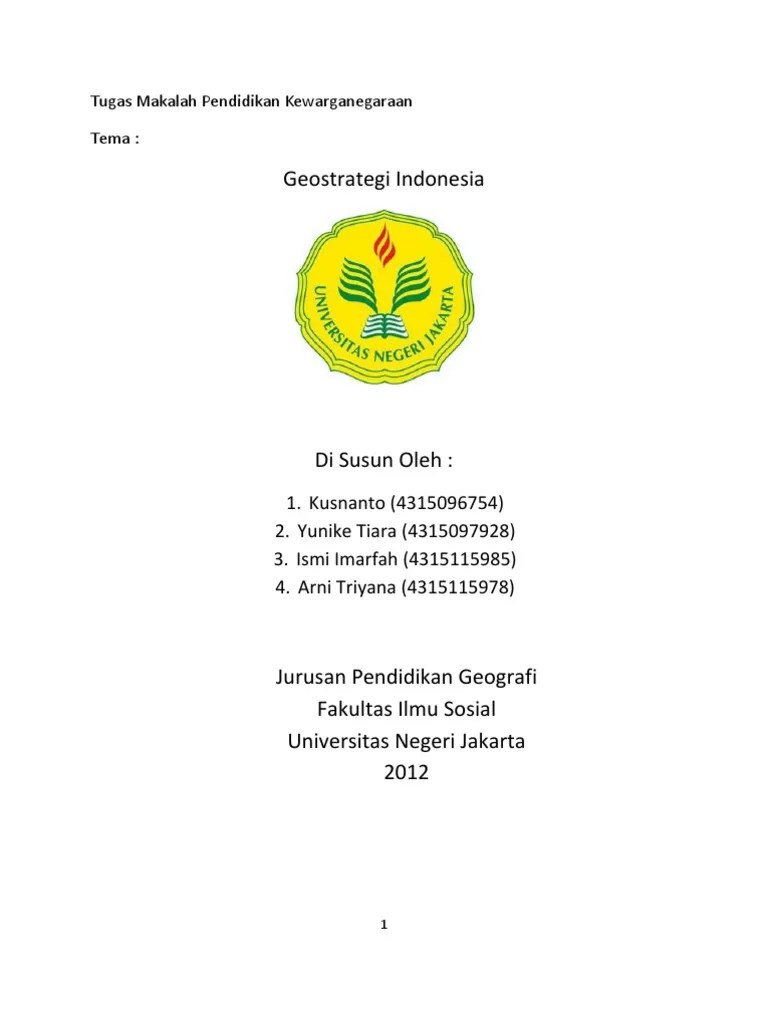 15 Contoh Cover Makalah Pendidikan Pancasila