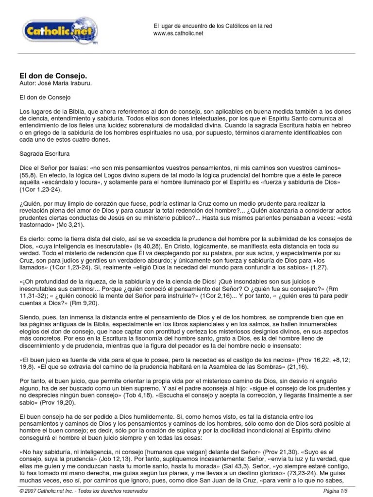 El_don_de_Consejo Holy Spirit Spirit