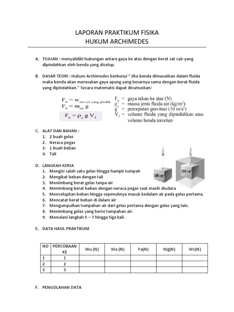 Laporan Praktikum Fisika | PDF
